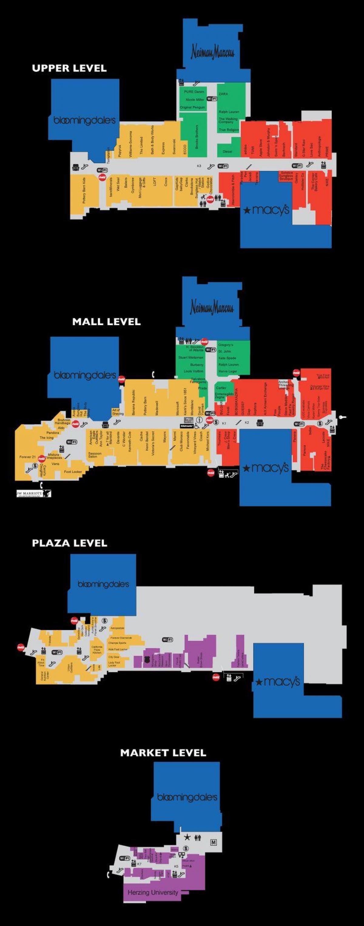 Lenox square mall mappa