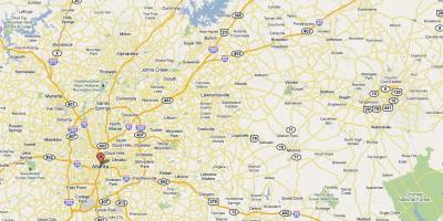 Mappa di Atlanta, ga