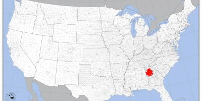 Atlanta usa mappa