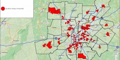 La criminalità mappa di Atlanta