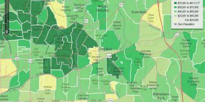 Mappa demografica di Atlanta