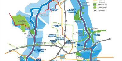 Beltline Atlanta mappa