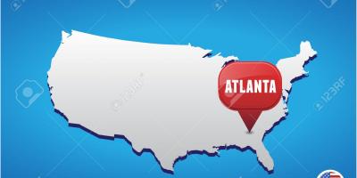 Atlanta, negli USA mappa